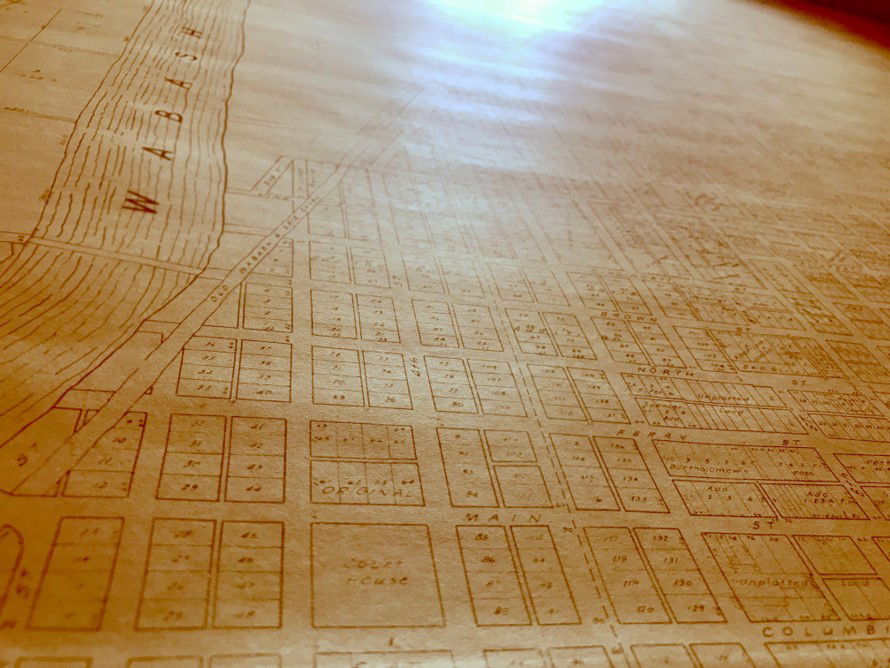 Old Lafayette Building Plan Map